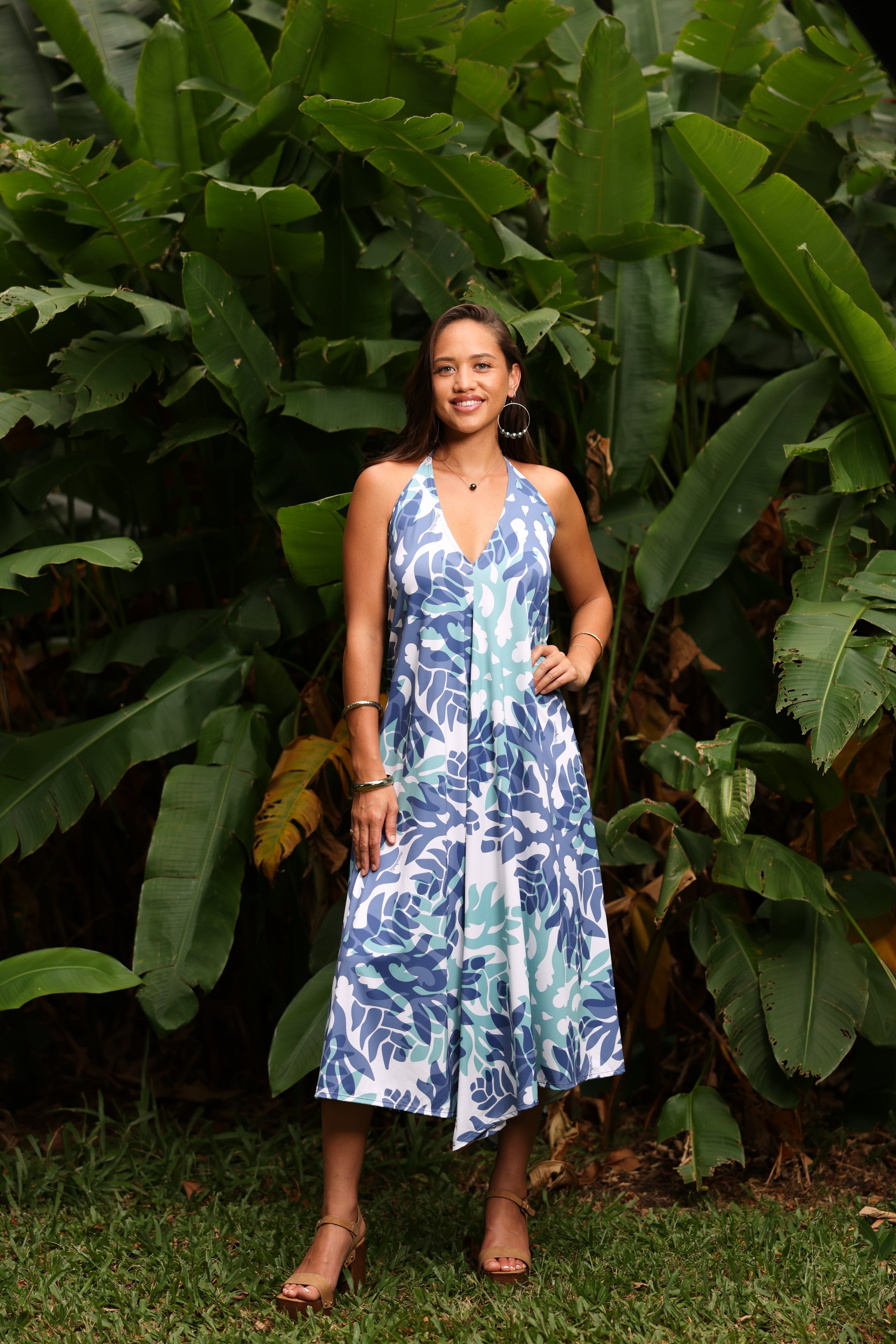 マヌヘアリィ manuheali'iハワイ レア‼︎タロイモパターン　ワンピース マヌヘアリィ manuheali'iハワイ レア‼︎タロイモパターン ワンピース