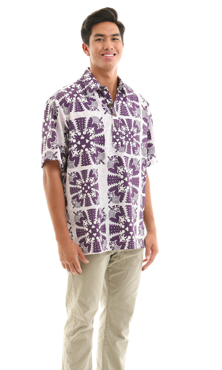 Mens pullover hot sale hawaiian shirts