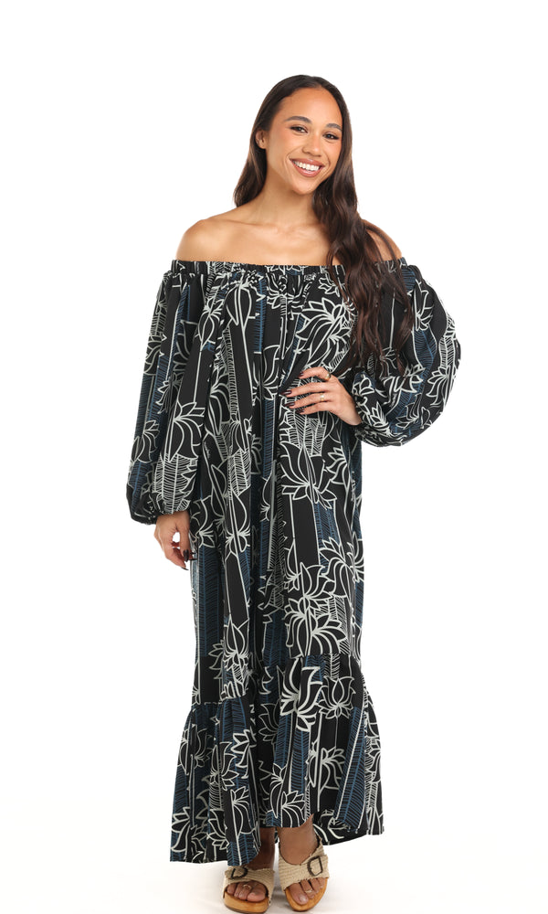 【新品タグ付】Manuheali'i 葉柄プリント ワンピース S 新品タグ付】Manuheali´i 葉柄プリント ワンピース S