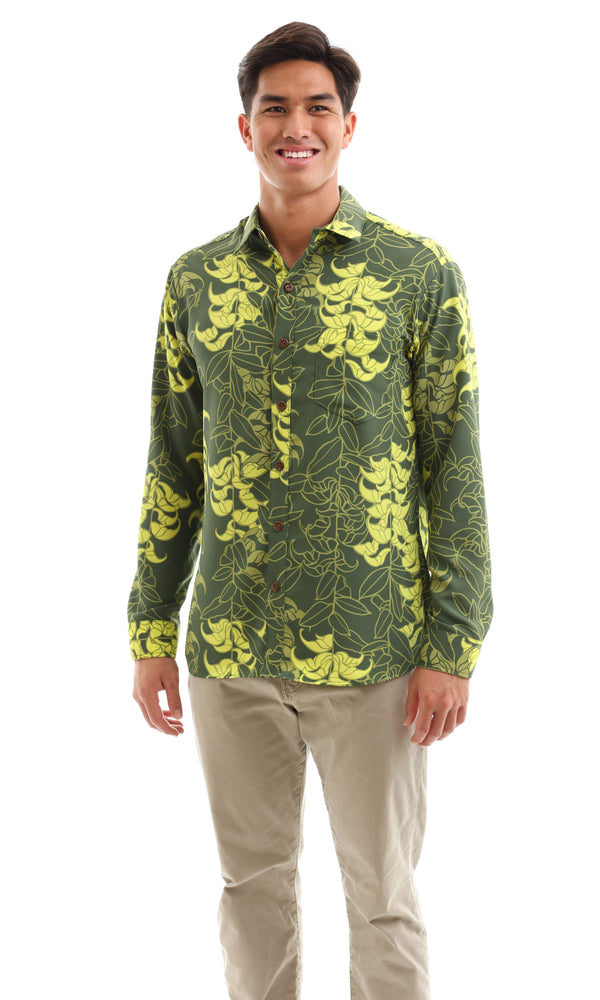 Long Sleeve Sport Aloha Shirt