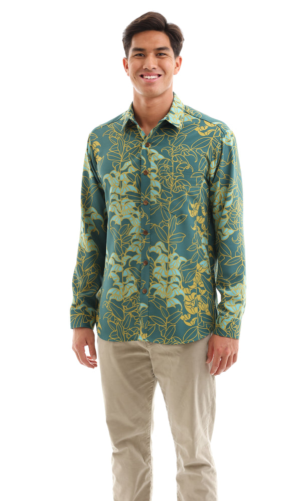 
                  
                    Load image into Gallery viewer, Long Sleeve Sport Aloha Shirt
                  
                